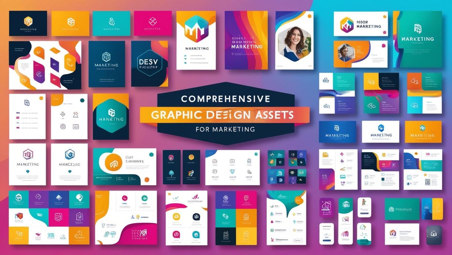 Comprehensive Graphic Design Assets for Marketing